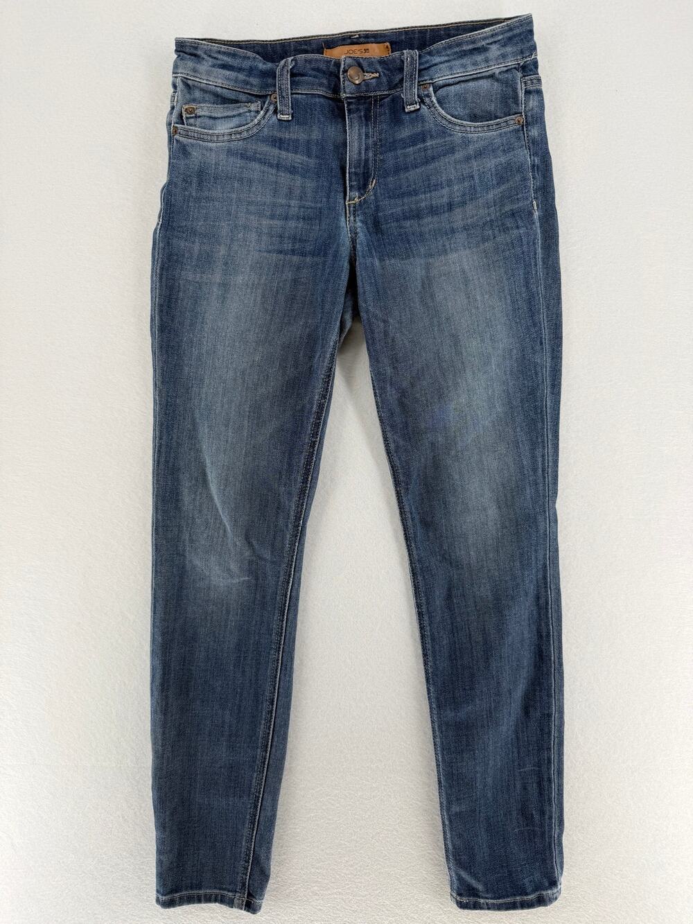 Joe’s Jeans Womens 27 Mid Rise Skinny Ankle Blue Stretch Denim Jeans